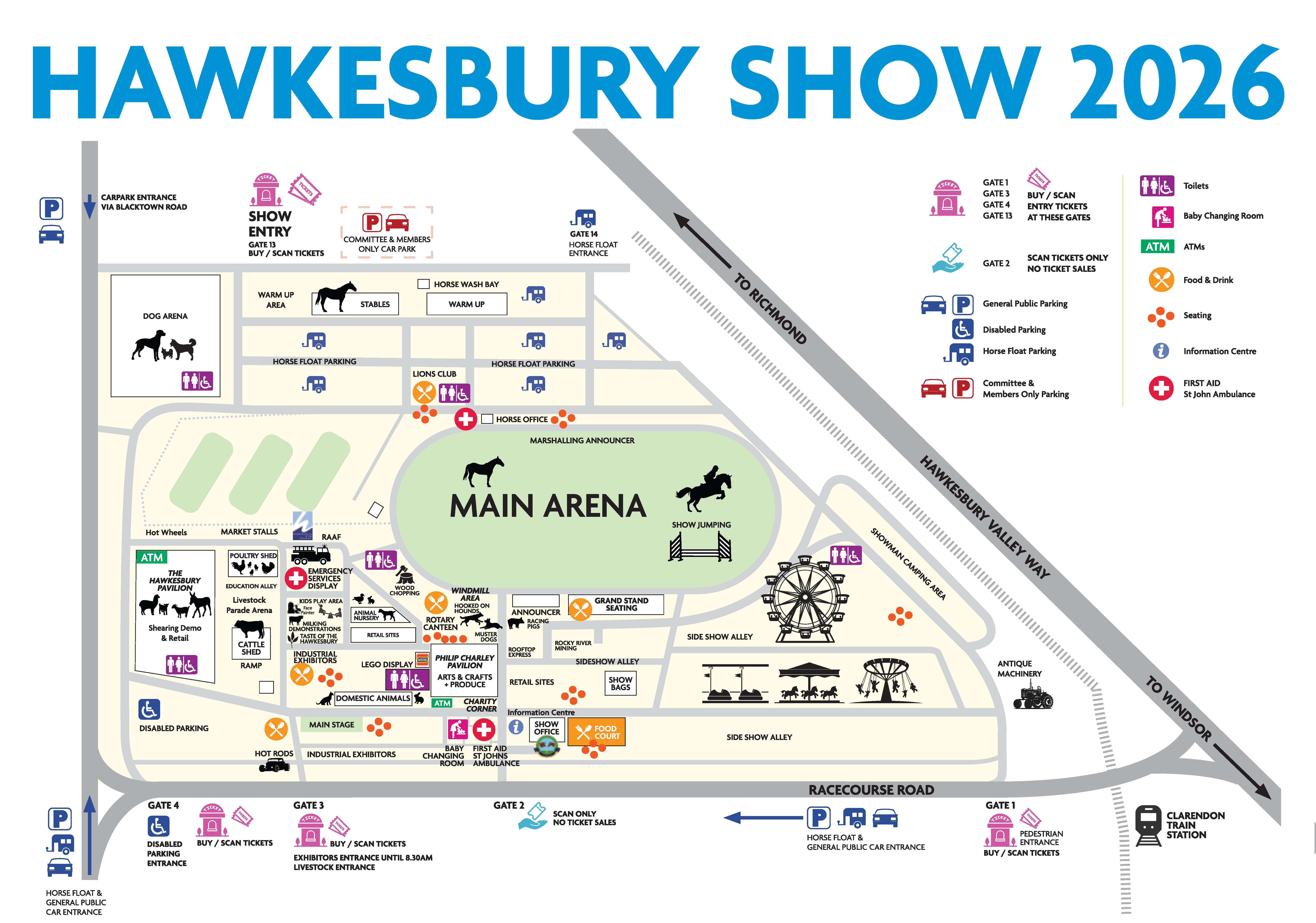 Showground Map image